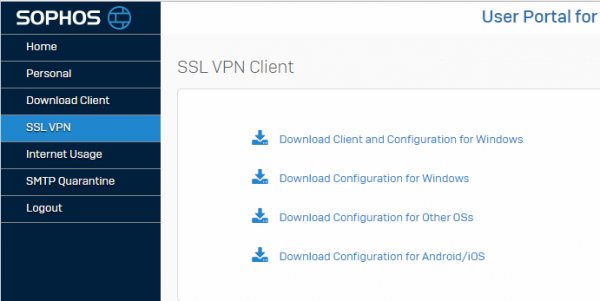 Lien de téléchargement du client VPN SSL
